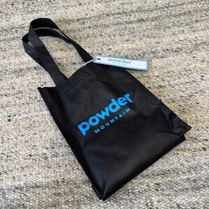 Powder Mountain Mini Tote Bag with Carabiner Keychain